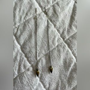 Kendra Scott brass arrowhead earrings